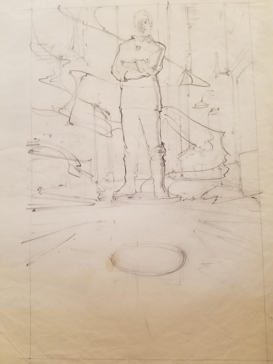The Golden Child Poster Concept, Chandler Standing by John Alvin, Image 1.