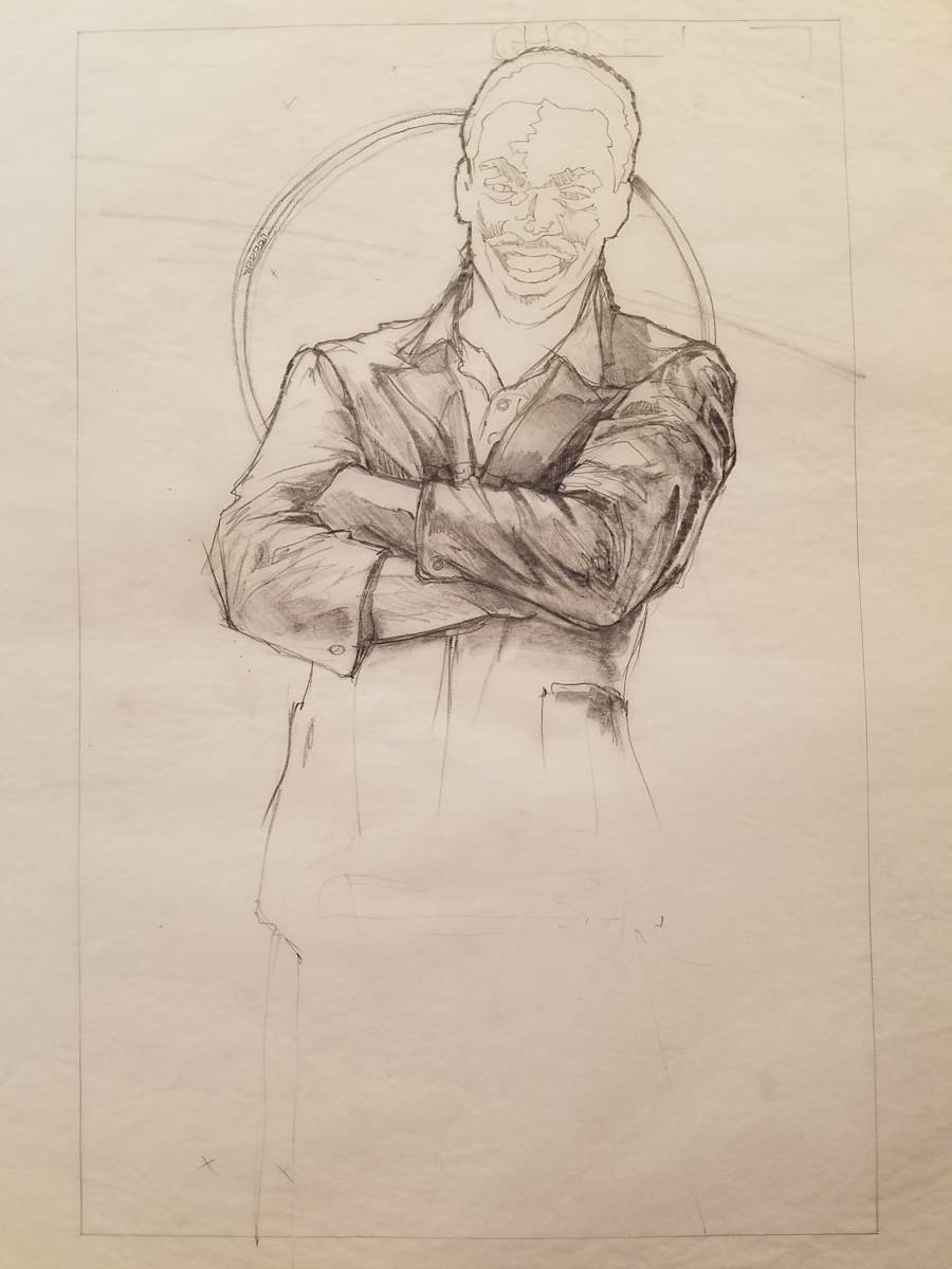 The Golden Child Poster Concept, Chandler Smiling With Arms Crossed by John Alvin, Image 1.
