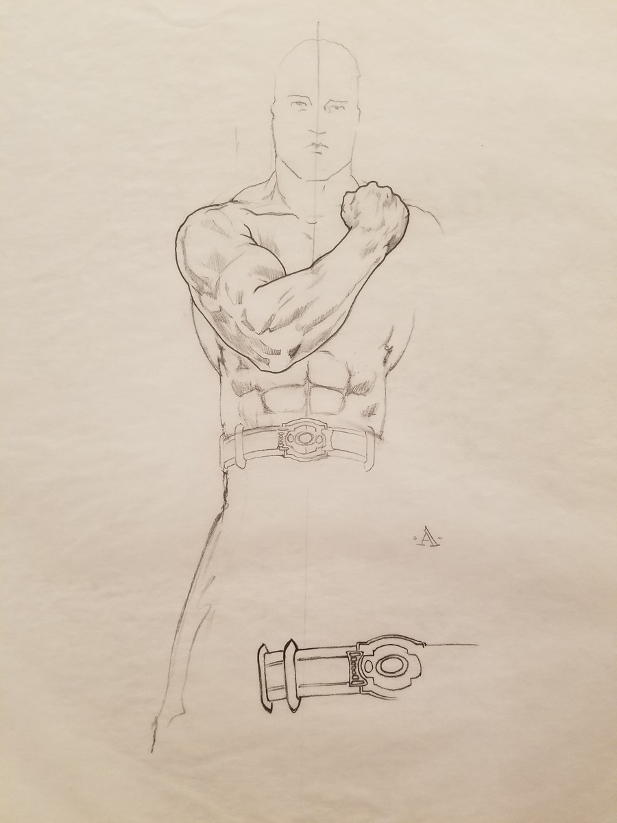 Batman Poster Concept, Detailed Batman by John Alvin 