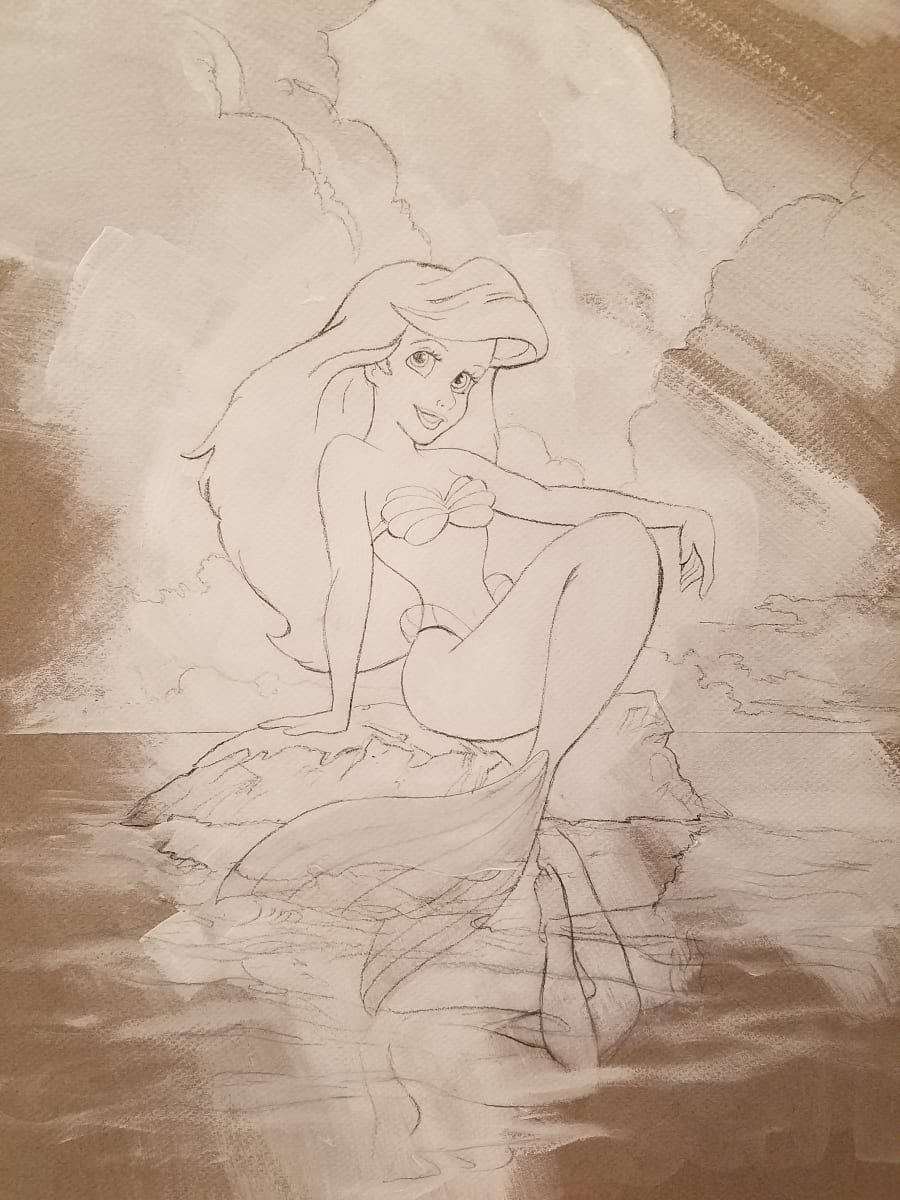 The Little Mermaid Limited Edition Original Concept by John Alvin, Image 1.