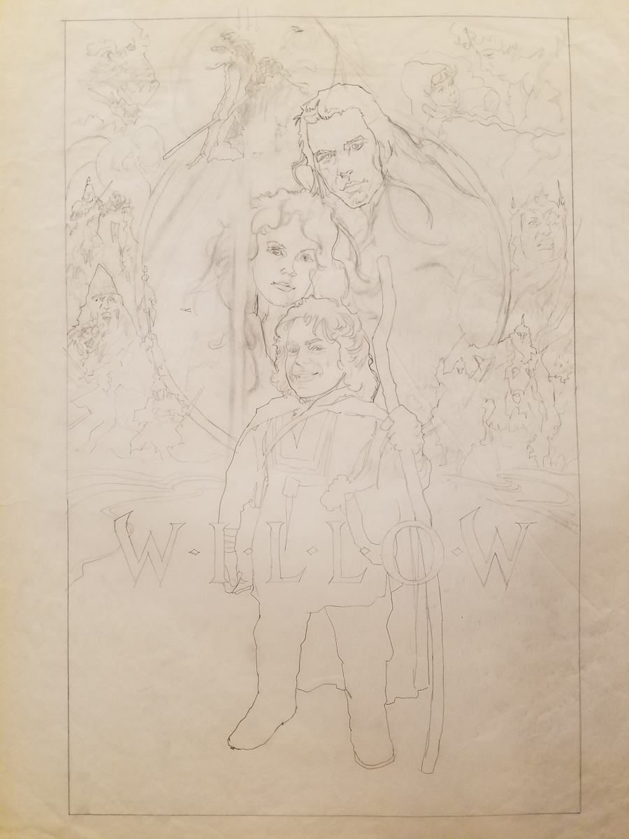 Willow Poster Concept, Willow in Foreground by John Alvin, Image 1.