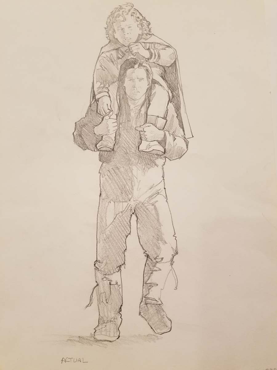 Willow Poster Concept, Willow on Madmortigan's Shoulders by John Alvin, Image 1.