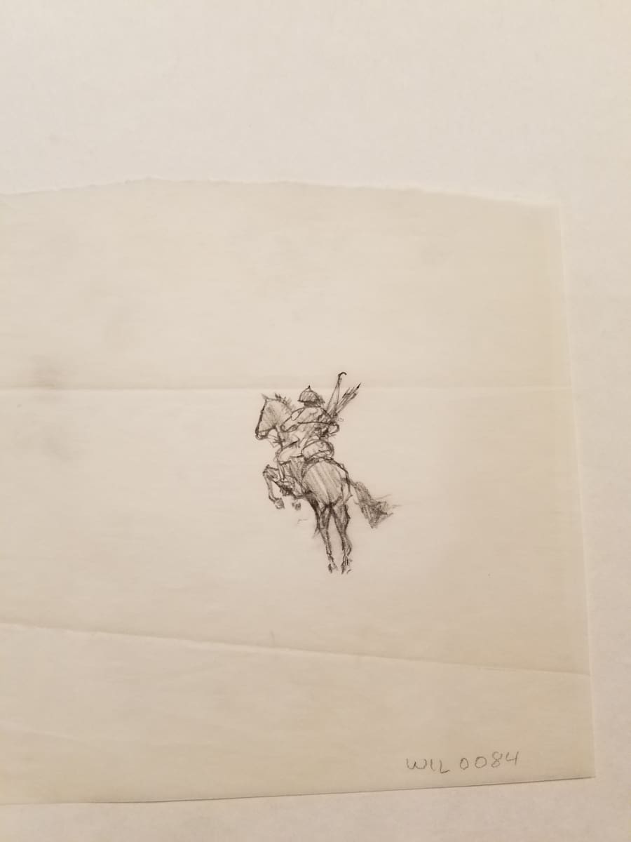 Willow Poster Concept, Horse Archer Riding Away and Left by John Alvin, Image 1.