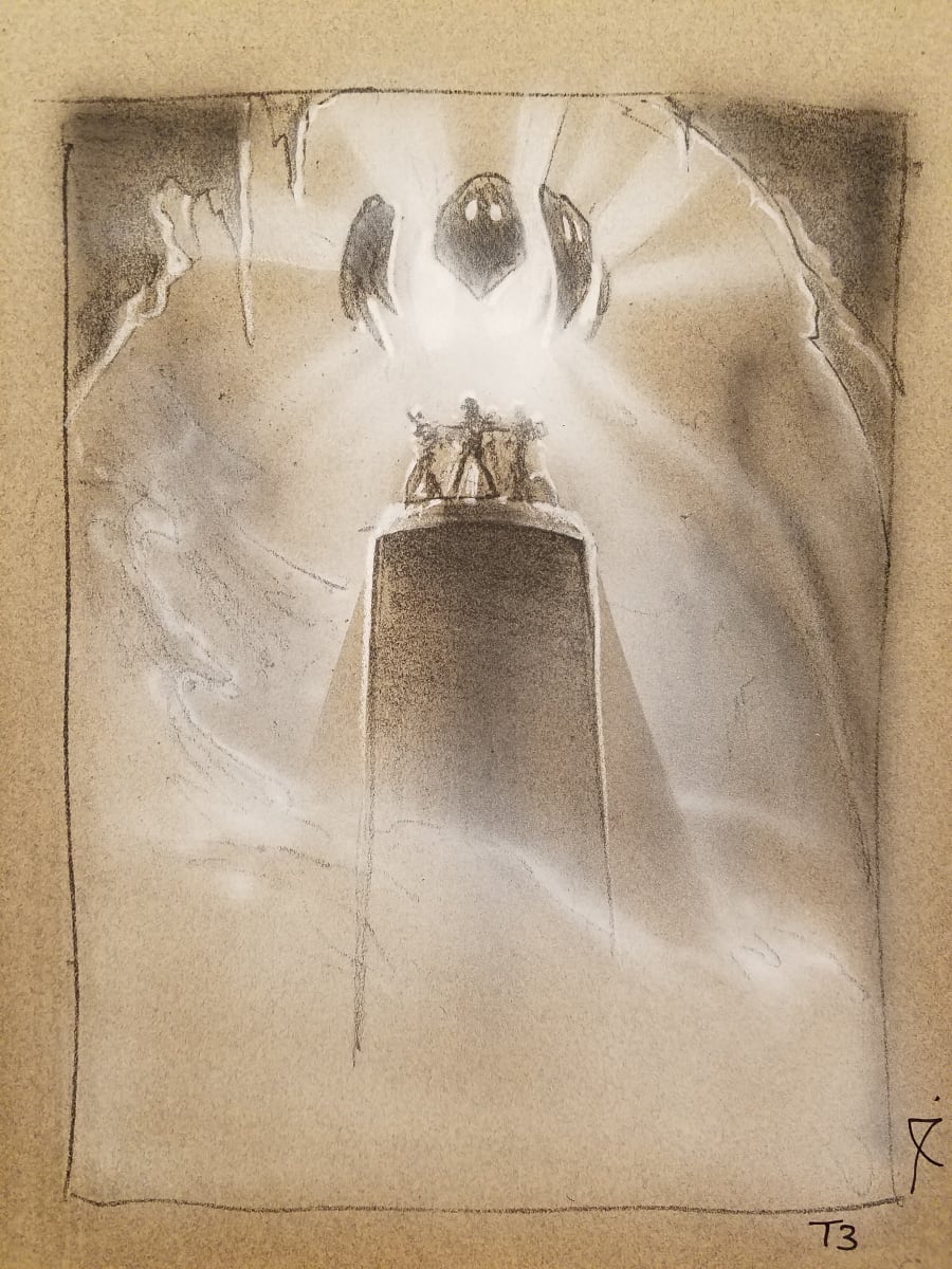 Atlantis: The Lost Empire Color Concept: Temple by John Alvin, Image 1.