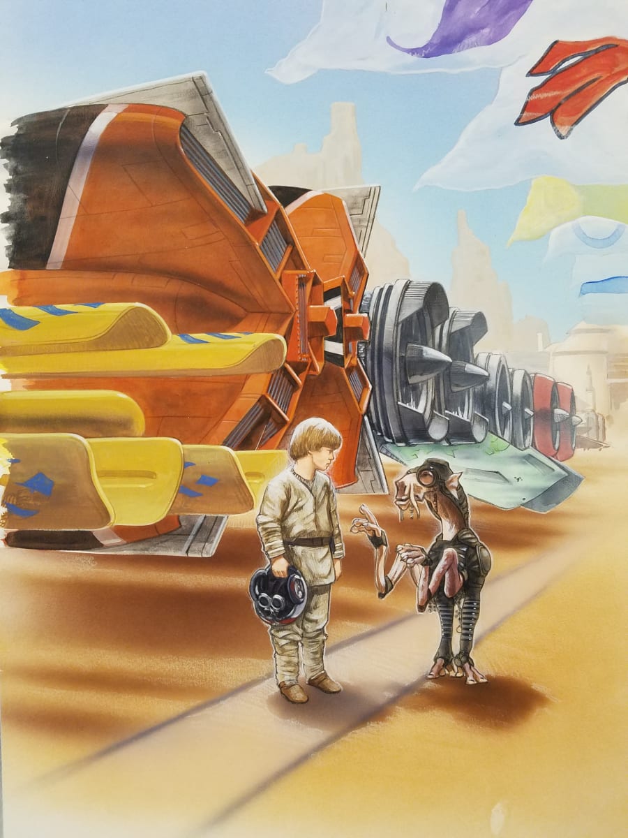 Star Wars Anakin's Fate Interior Art, Pg 35 by John Alvin, Image 1.