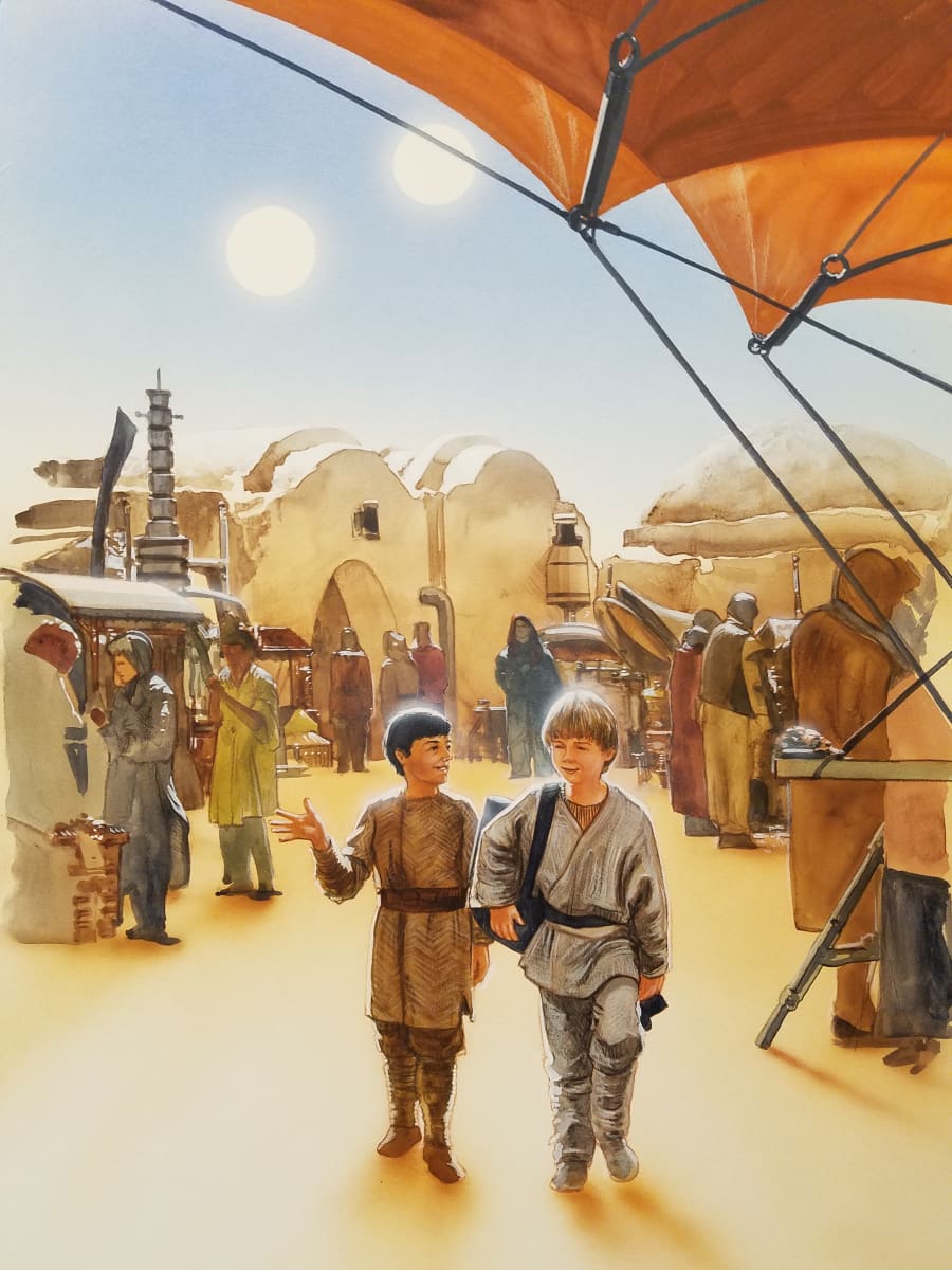 Star Wars Anakin's Fate Interior Art, Pg 9 by John Alvin, Image 1.