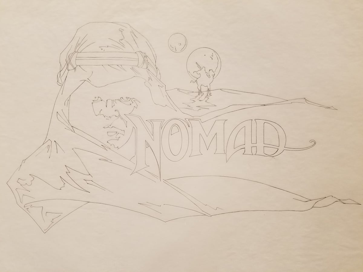 Virtual World Video Game Graphite for Key Art, Nomad by John Alvin, Image 1.