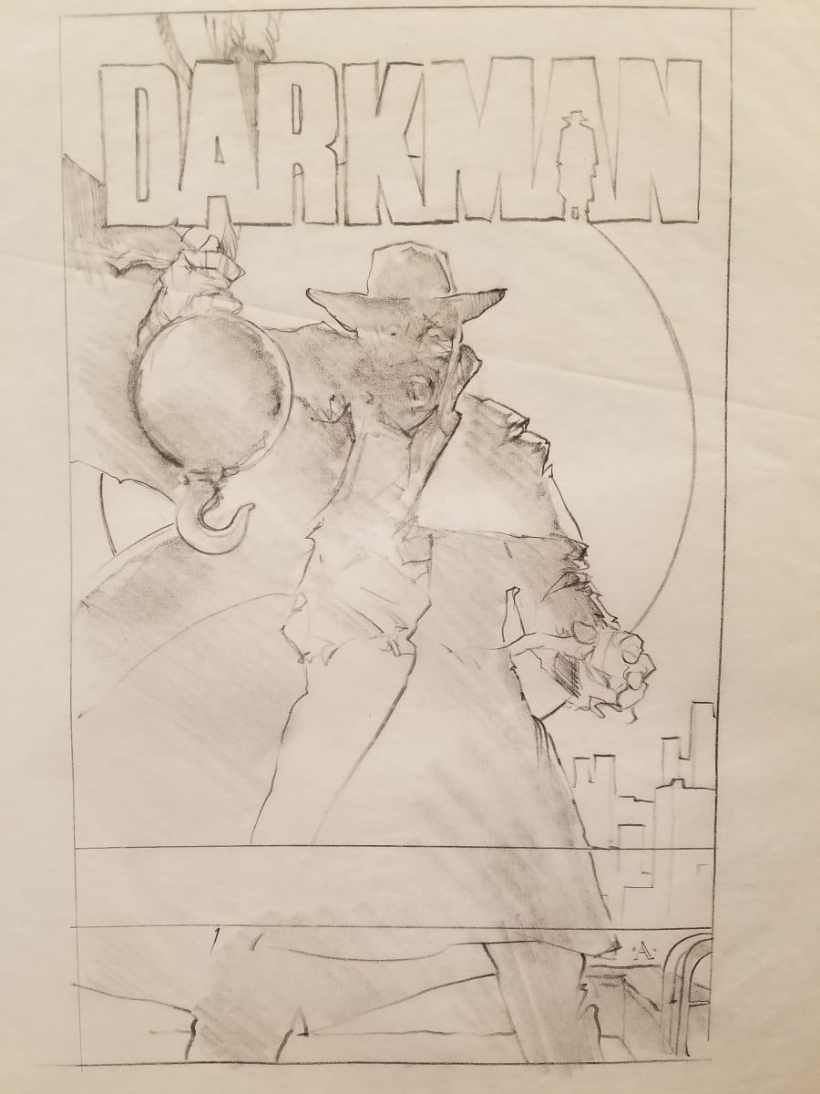 Darkman Poster Concept, Darkman Crane by John Alvin, Image 1.