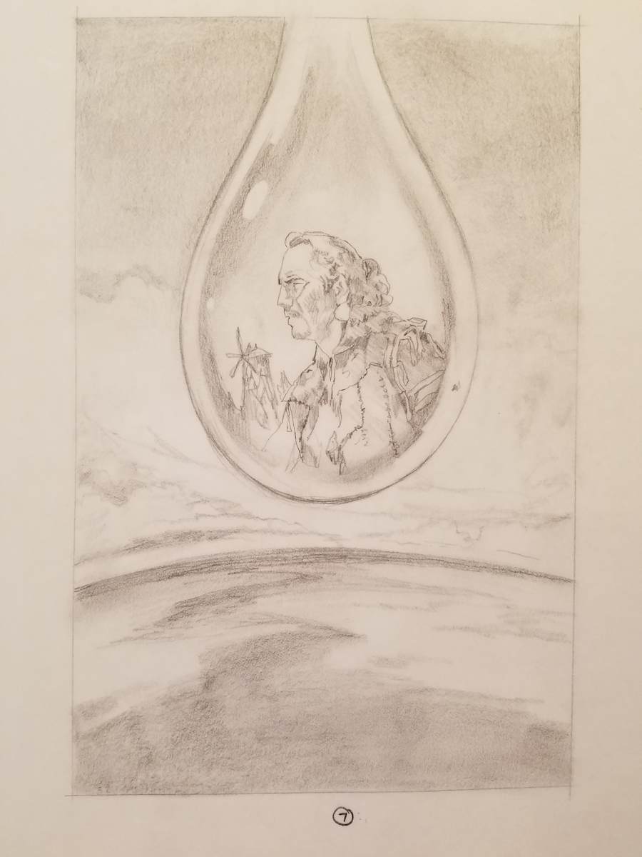 Waterworld Poster Concept, Mariner Reflected in Water by John Alvin, Image 1.
