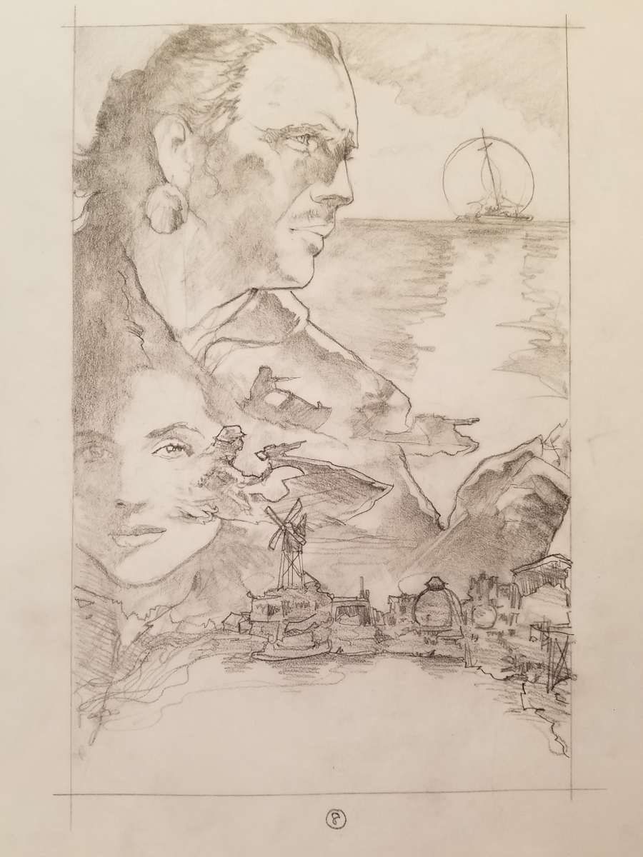 Waterworld Poster Concept, Mariner and Helen by John Alvin, Image 1.