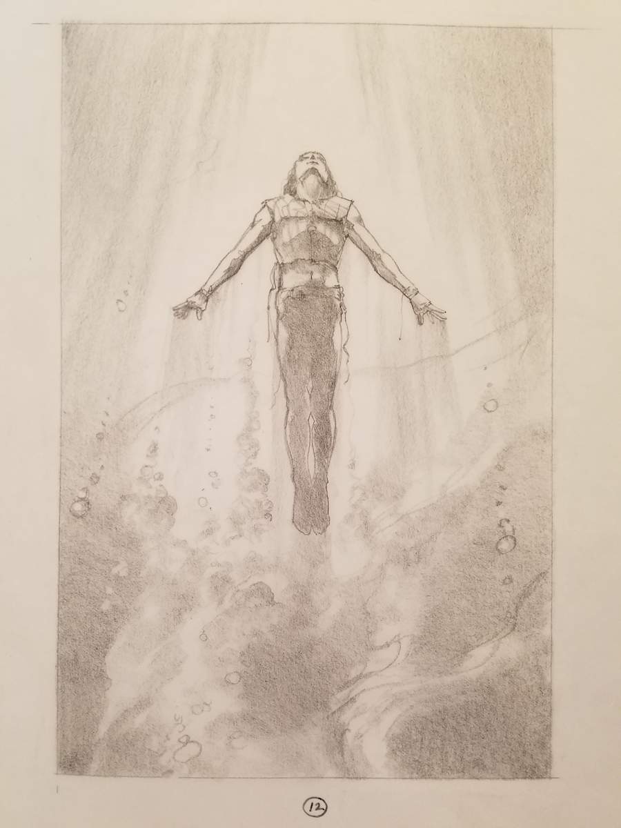 Waterworld Poster Concept, Mariner Ascending by John Alvin, Image 1.