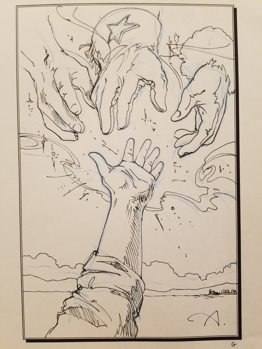 Tall Tale Poster Concept Art, Boy Reaching by John Alvin 