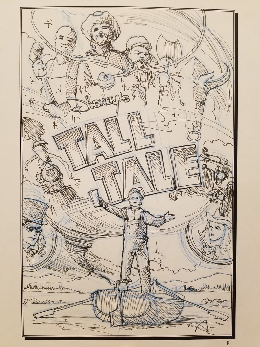Tall Tale Poster Concept Art, Boy in Boat by John Alvin, Image 1.