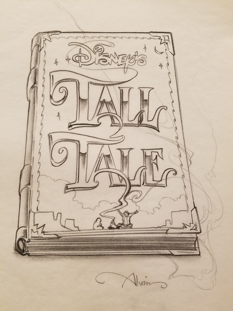Tall Tale Poster Concept Art, Disney and Title on Cover by John Alvin 
