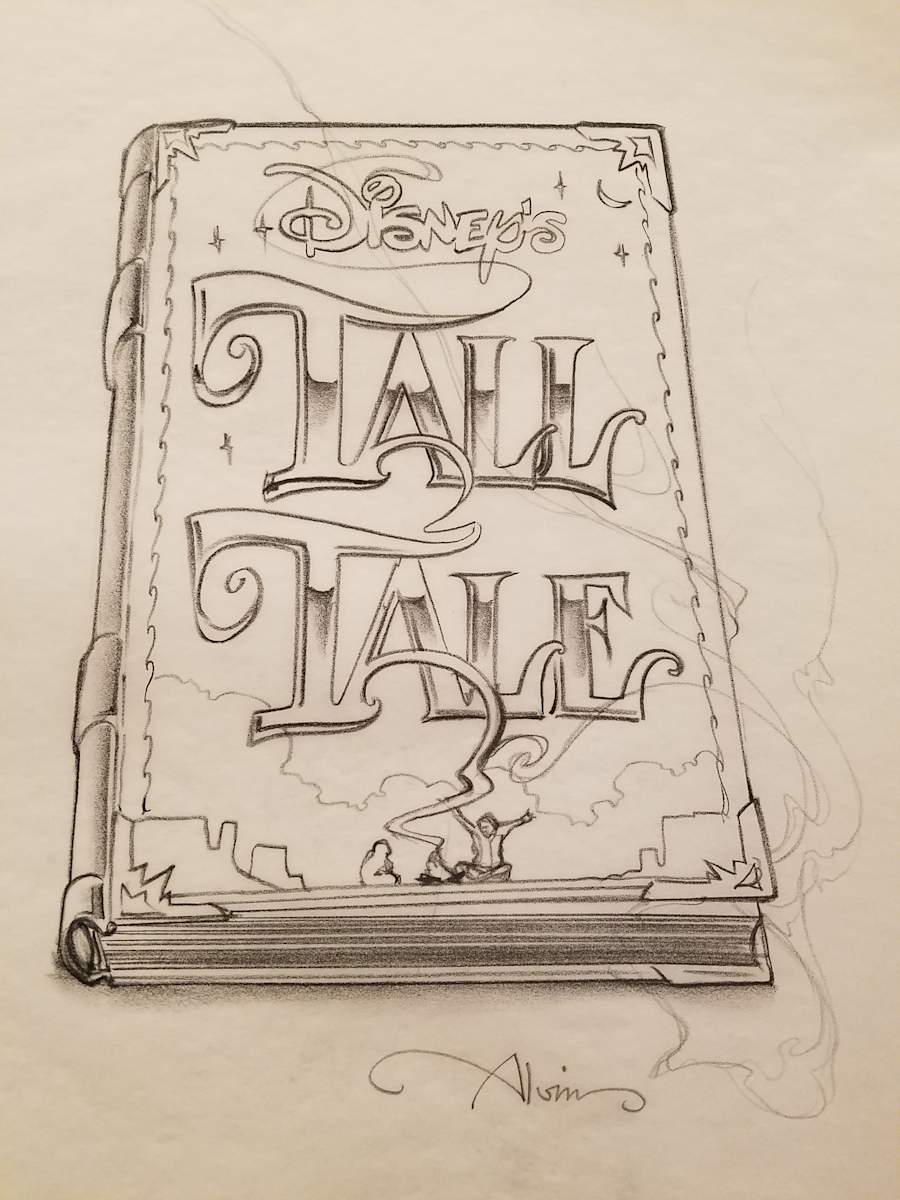 Tall Tale Poster Concept Art, Disney and Title on Cover by John Alvin, Image 1.