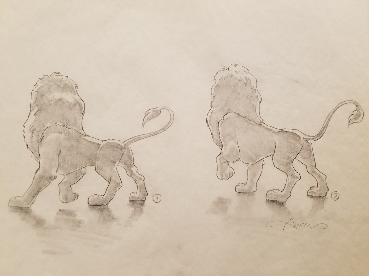 The Lion King  IMAX Poster Concept Art, Two Simbas by John Alvin 