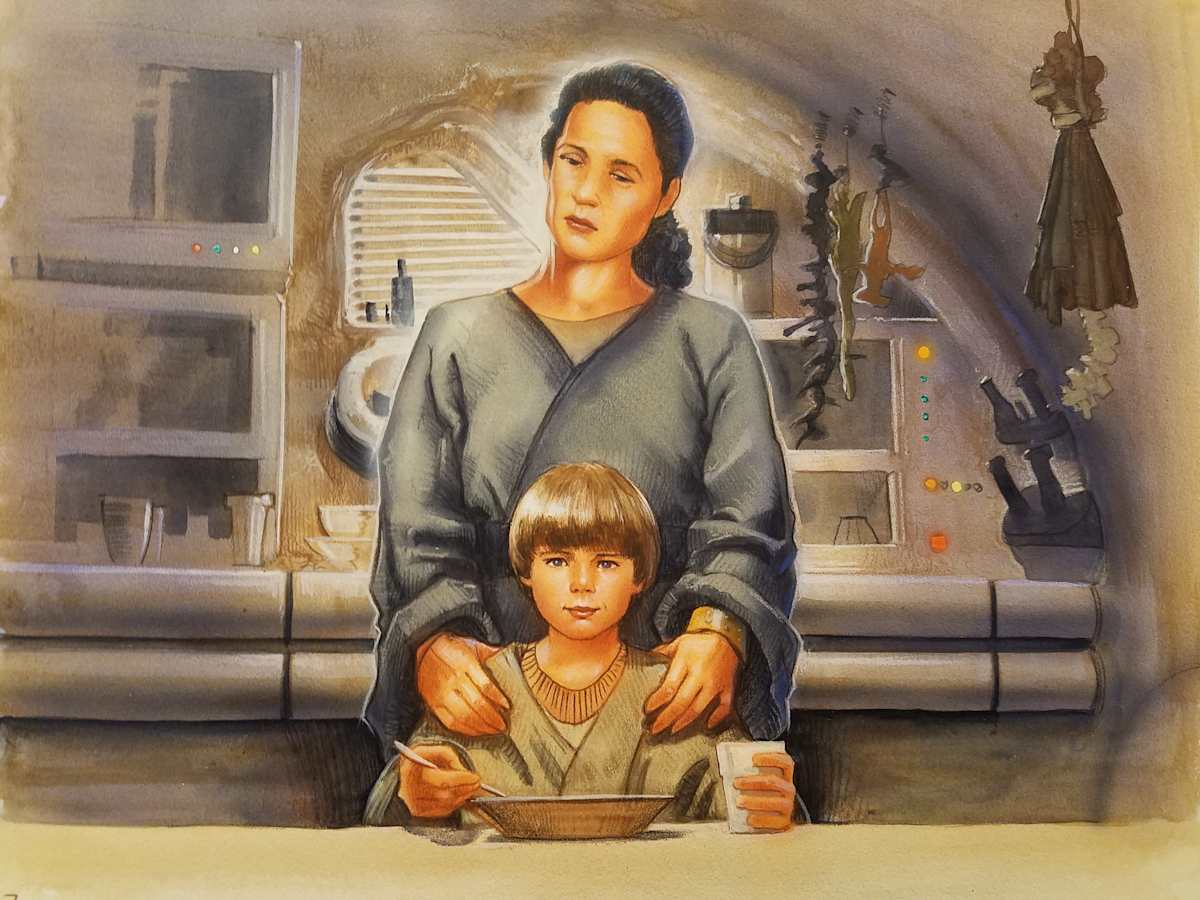 Star Wars Anakin's Fate Interior Art, Finish of Page 7 by John Alvin, Image 1.