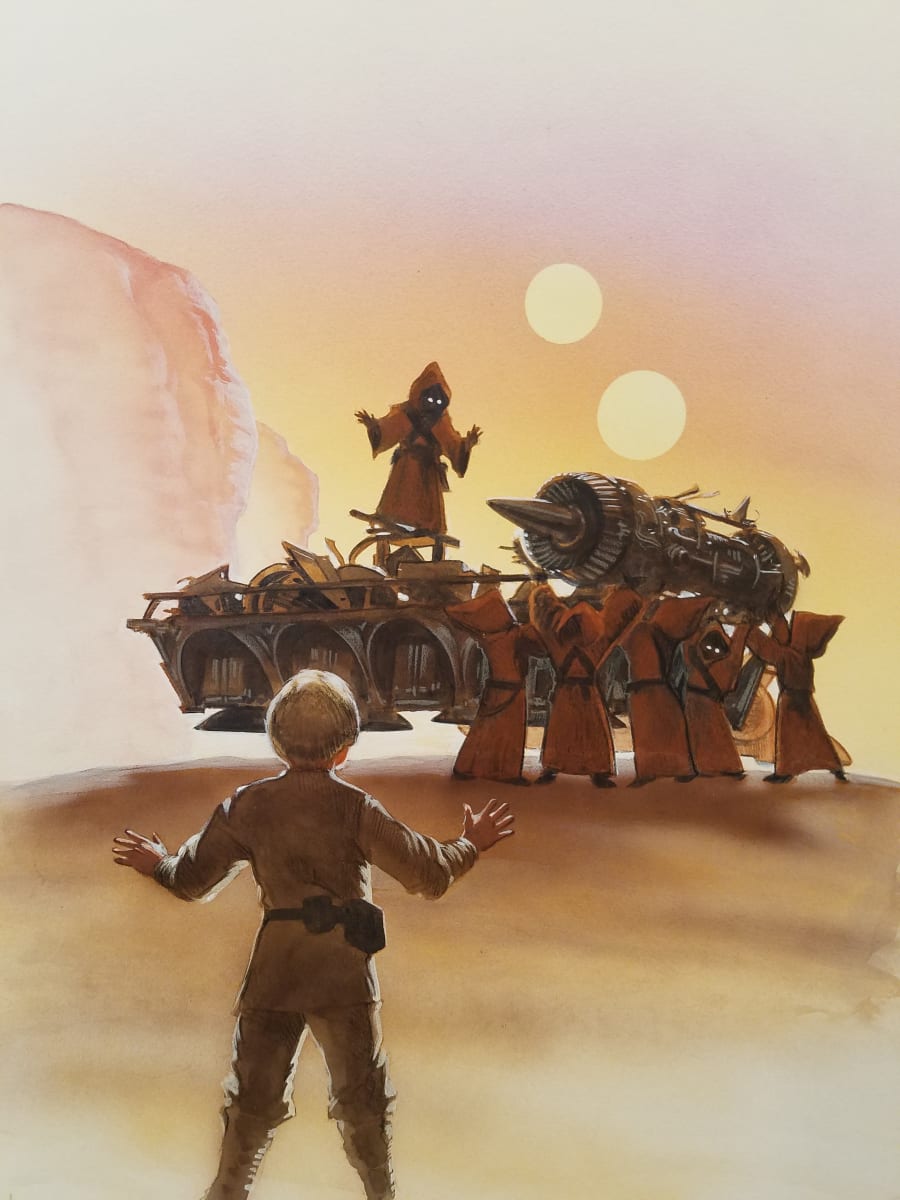 Star Wars Anakin's Fate Interior Art, Finish of Page 30 by John Alvin, Image 1.