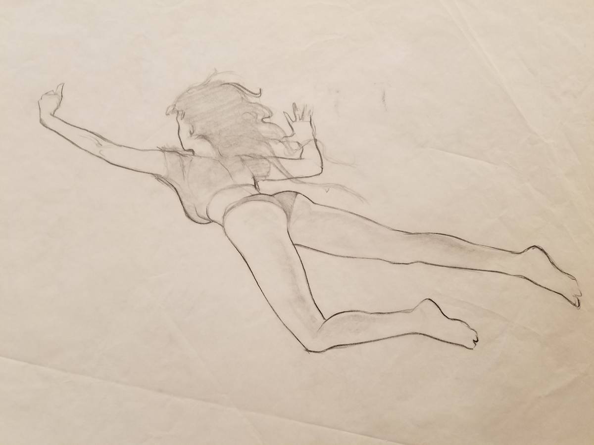 Leviathan Poster Concept, Woman Swimming by John Alvin, Image 1.