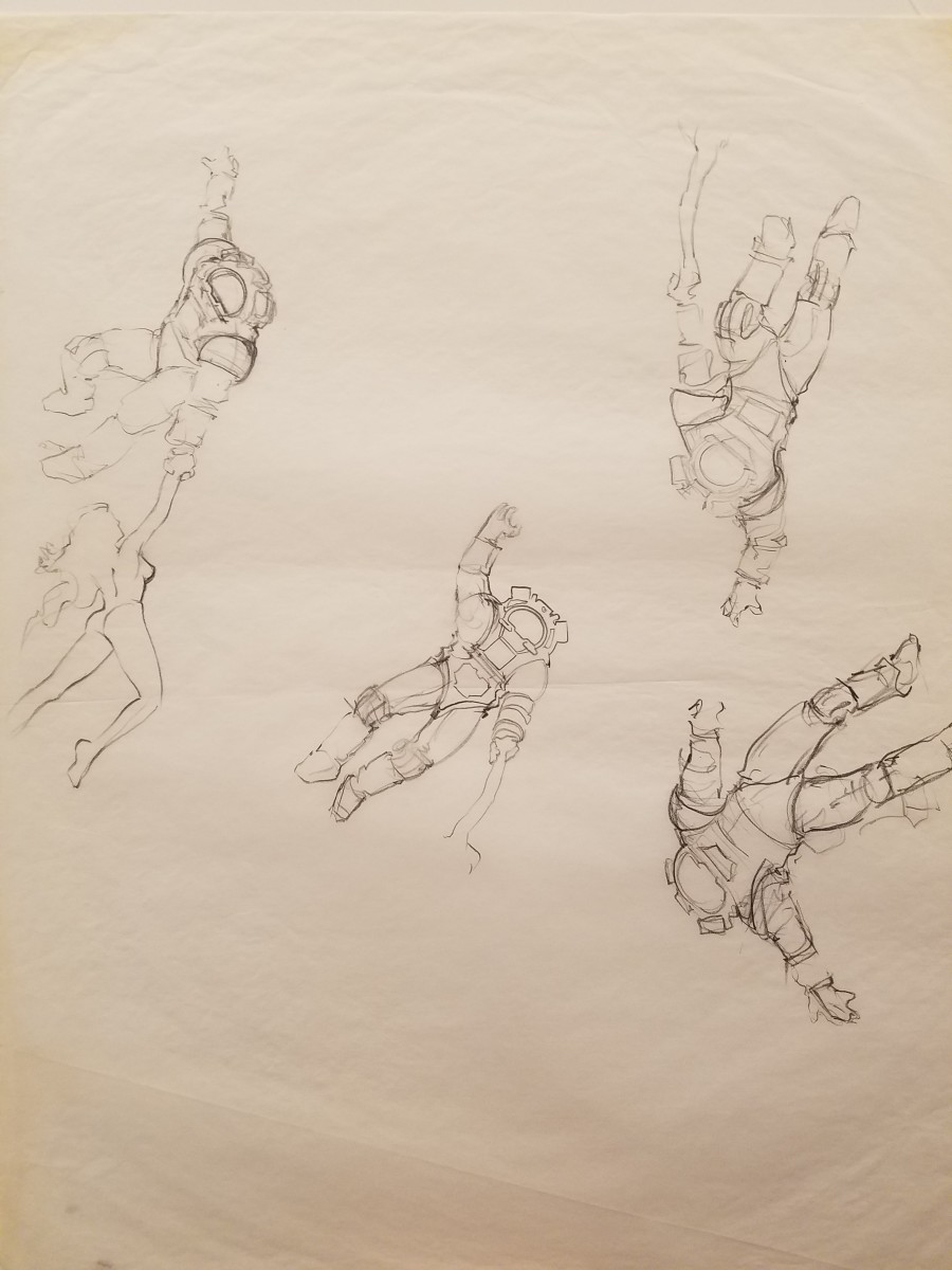 Leviathan Poster Concept, Studies of Woman by John Alvin 