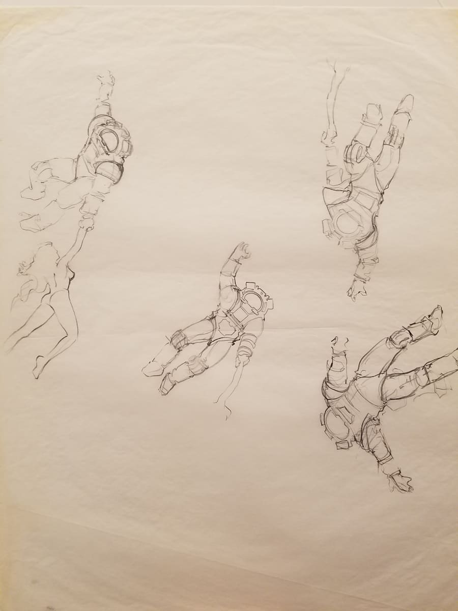Leviathan Poster Concept, Studies of Woman by John Alvin, Image 1.