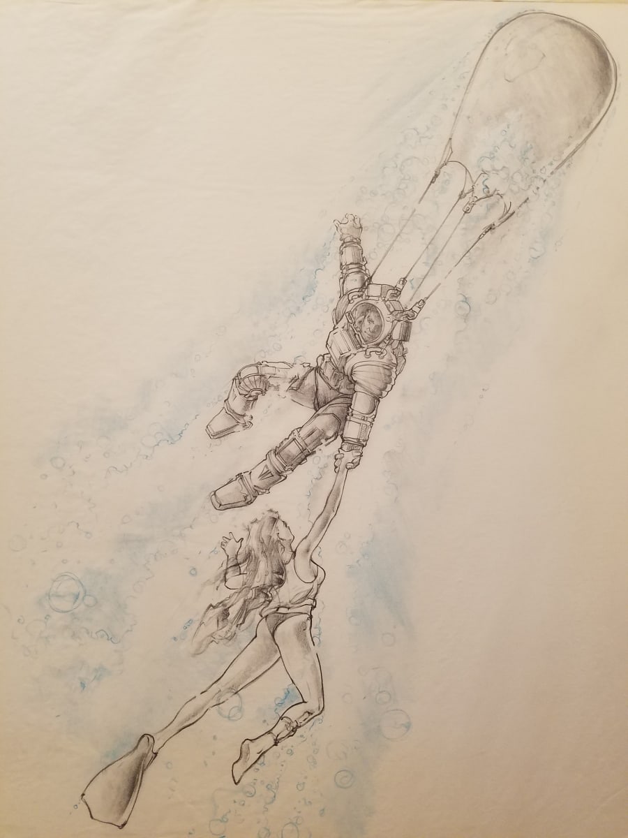 Leviathan Poster Concept: Underwater Couple by John Alvin, Image 1.