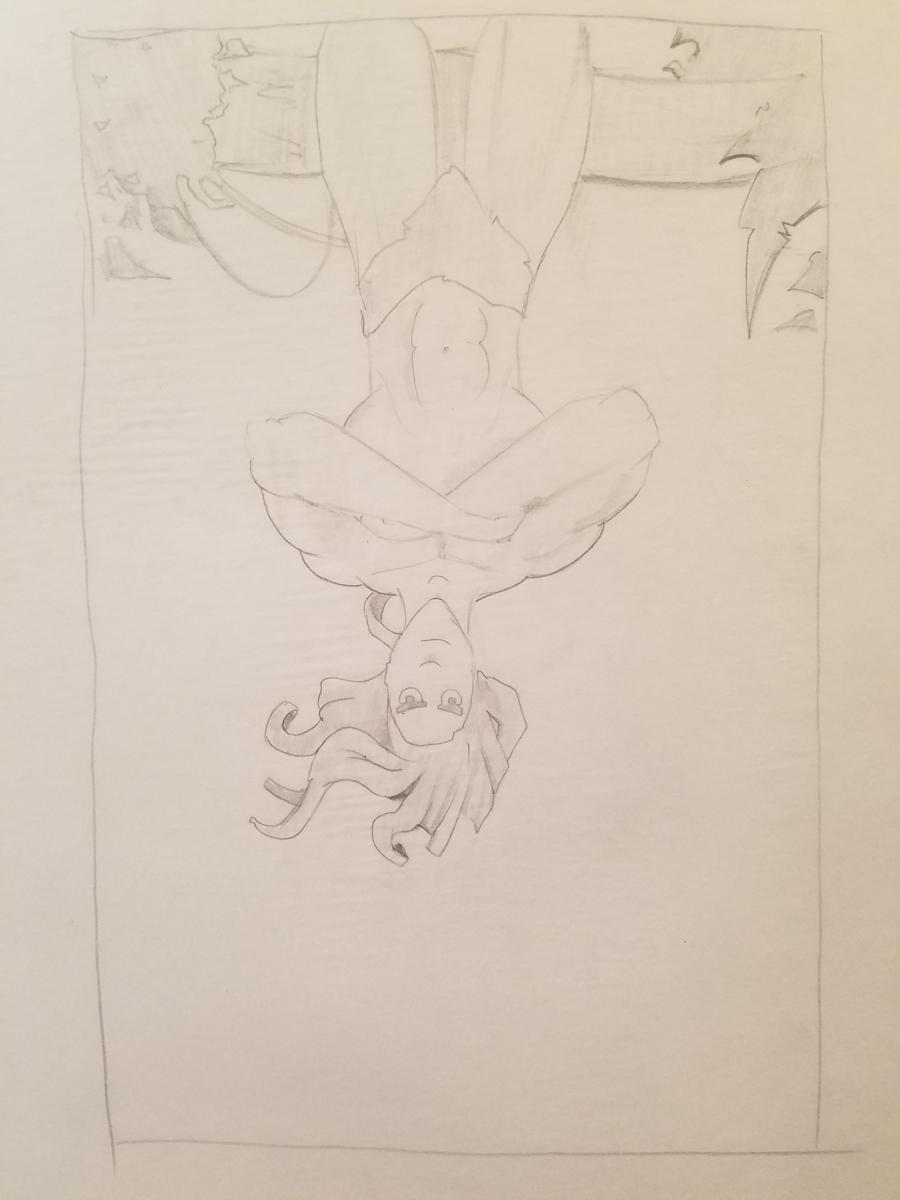 Tarzan Poster Concept, Tarzan Hanging Upside Down by John Alvin, Image 1.