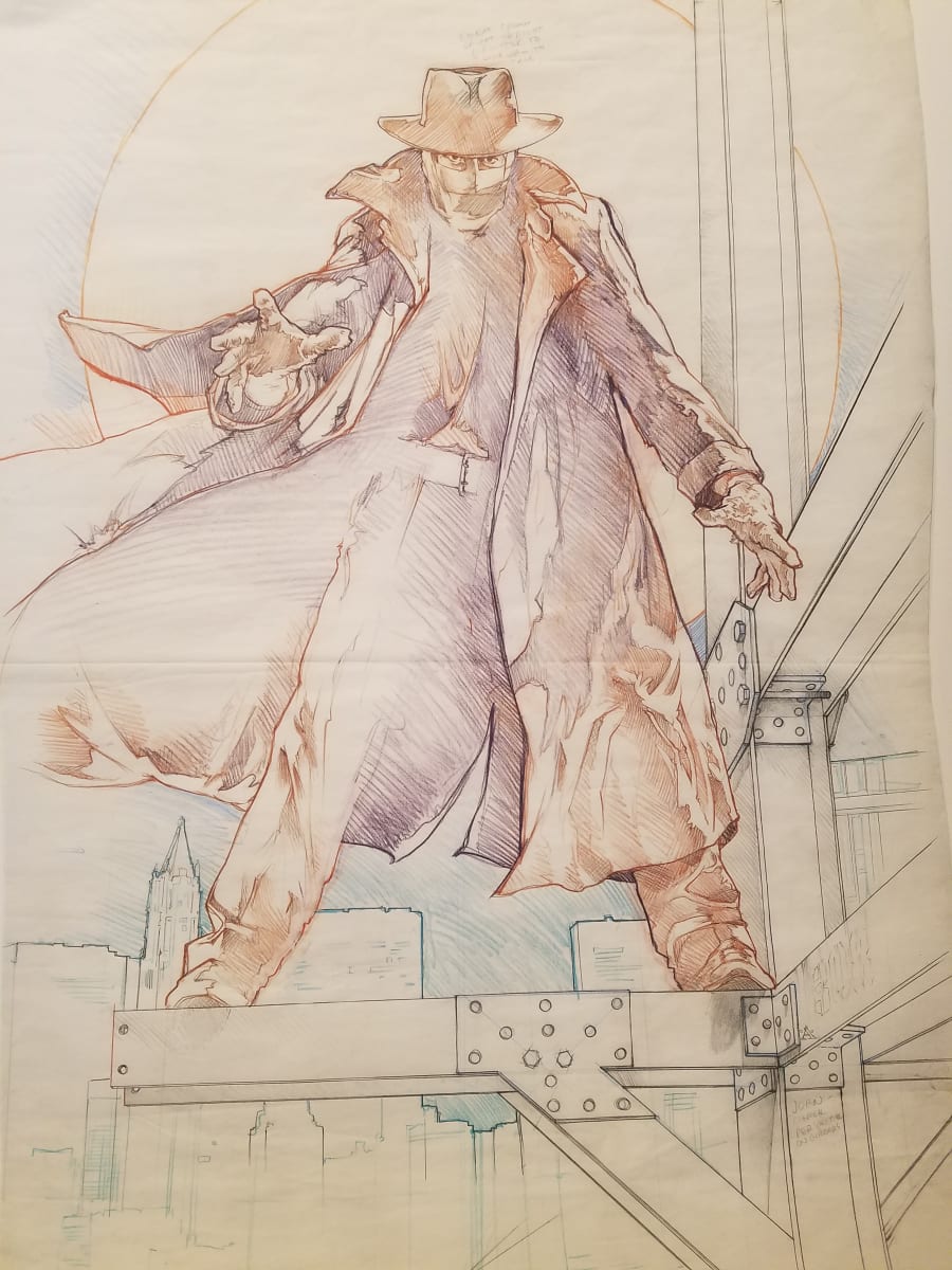 Darkman Transfer Drawing for Final Art by John Alvin, Image 1.