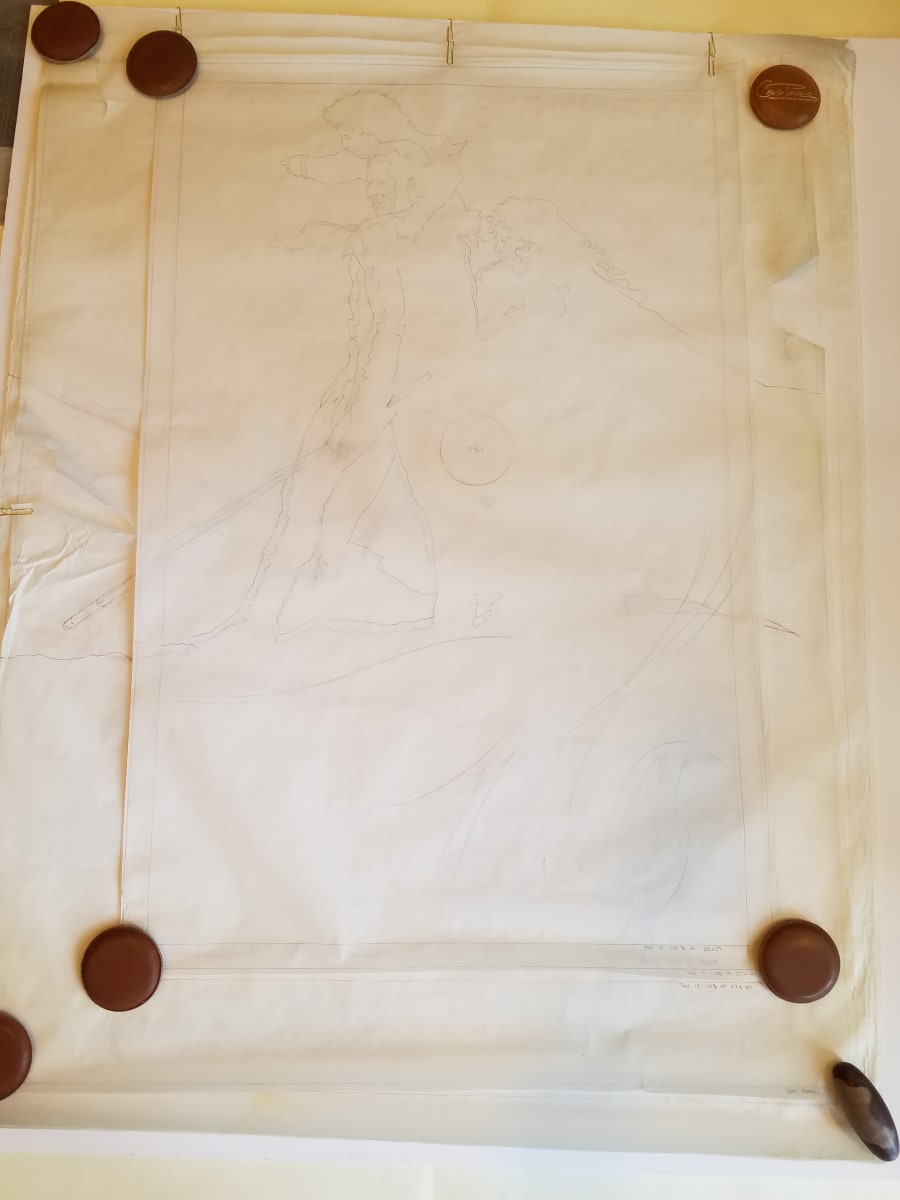 Willow Poster Concept, Outline Sketch of Final Poster by John Alvin, Image 4.