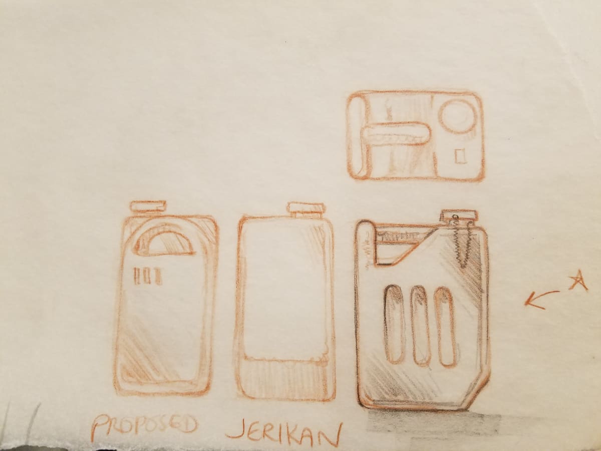 Star Wars Anakin's Fate Interior Art, "Proposed Jerikan", Red Pencil by John Alvin, Image 1.