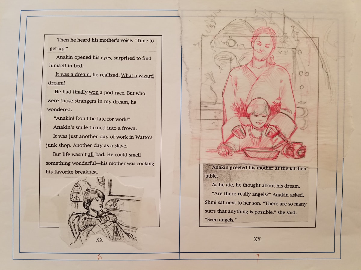 Star Wars Anakin's Fate Page Layout by John Alvin, Image 1.