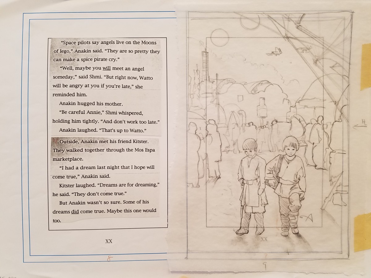 Star Wars Anakin's Fate Page Layout pg 9 by John Alvin 