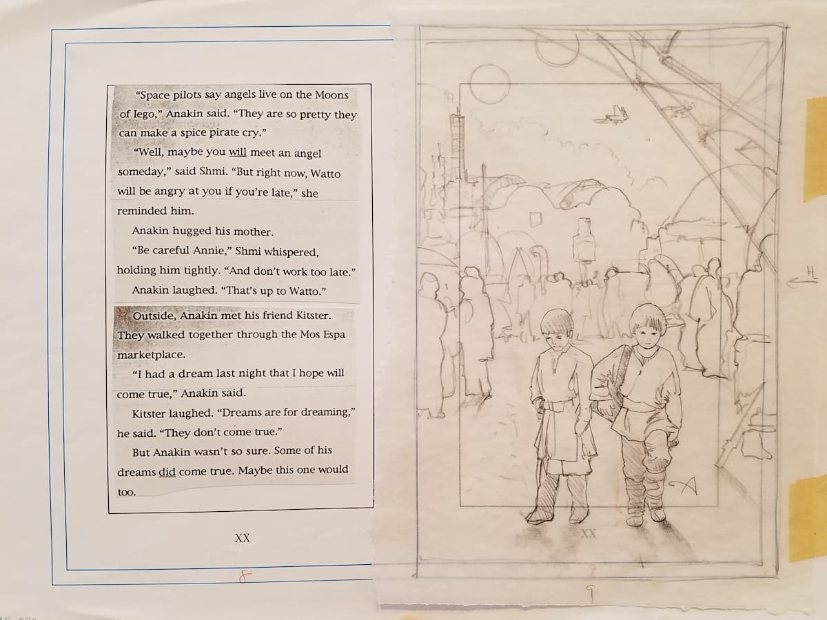Star Wars Anakin's Fate Page Layout pg 9 by John Alvin, Image 1.