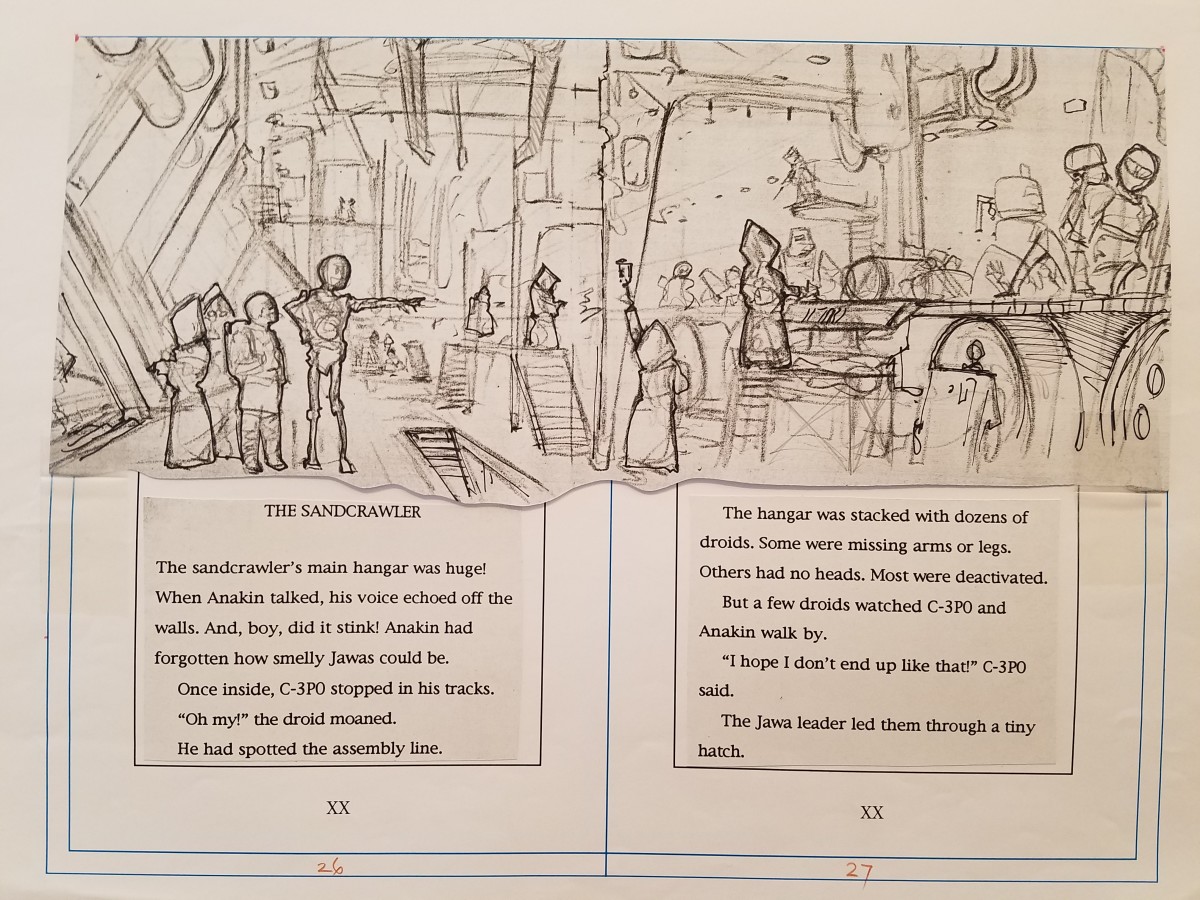 Star Wars Anakin's Fate Page Layout, pg 26 by John Alvin 
