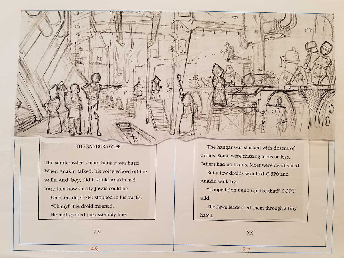 Star Wars Anakin's Fate Page Layout, pg 26 by John Alvin, Image 1.