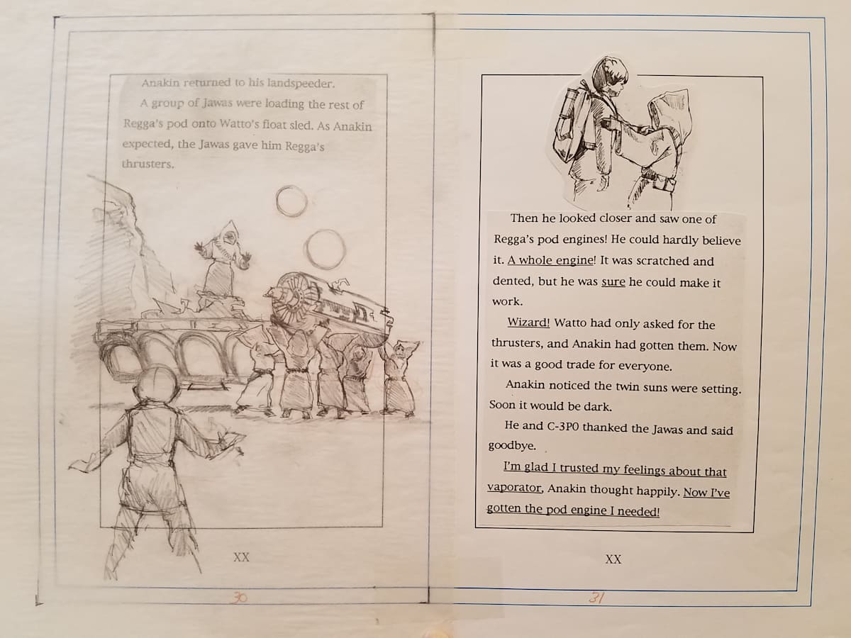 Star Wars Anakin's Fate Page Layout by John Alvin, Image 1.