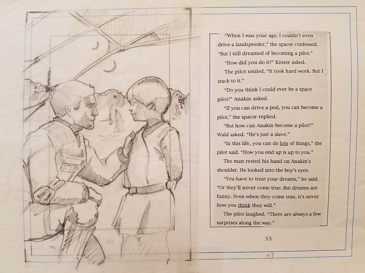 Star Wars Anakin's Fate Page Layout pg 46 by John Alvin, Image 1.