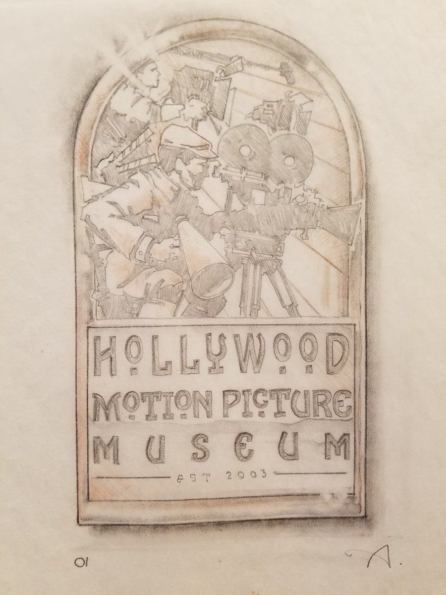 Hollywood Motion Picture Museum Logo Concept 5 by John Alvin 