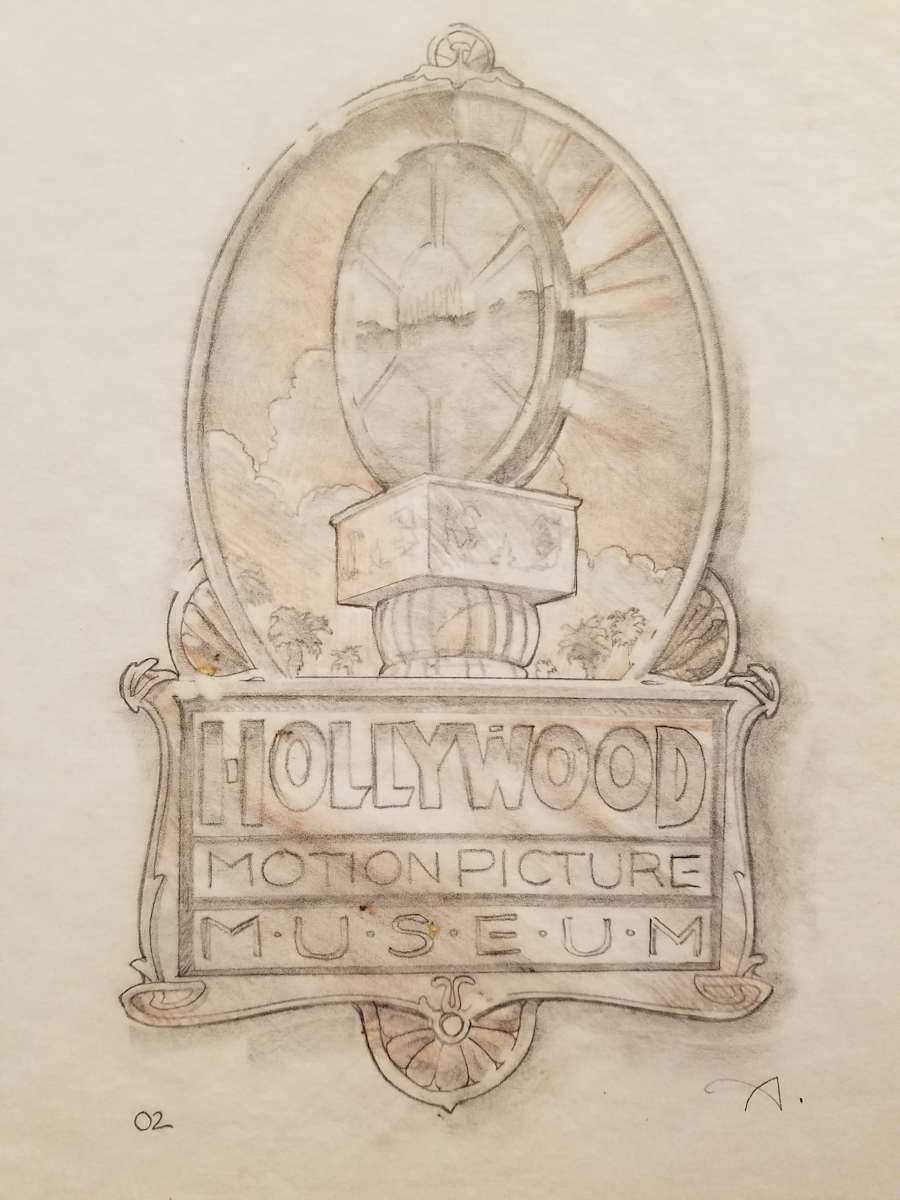 Hollywood Motion Picture Museum Logo Concept 10 by John Alvin, Image 1.