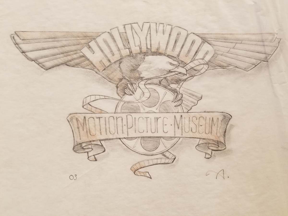 Hollywood Motion Picture Museum Logo Concept 5 by John Alvin, Image 1.