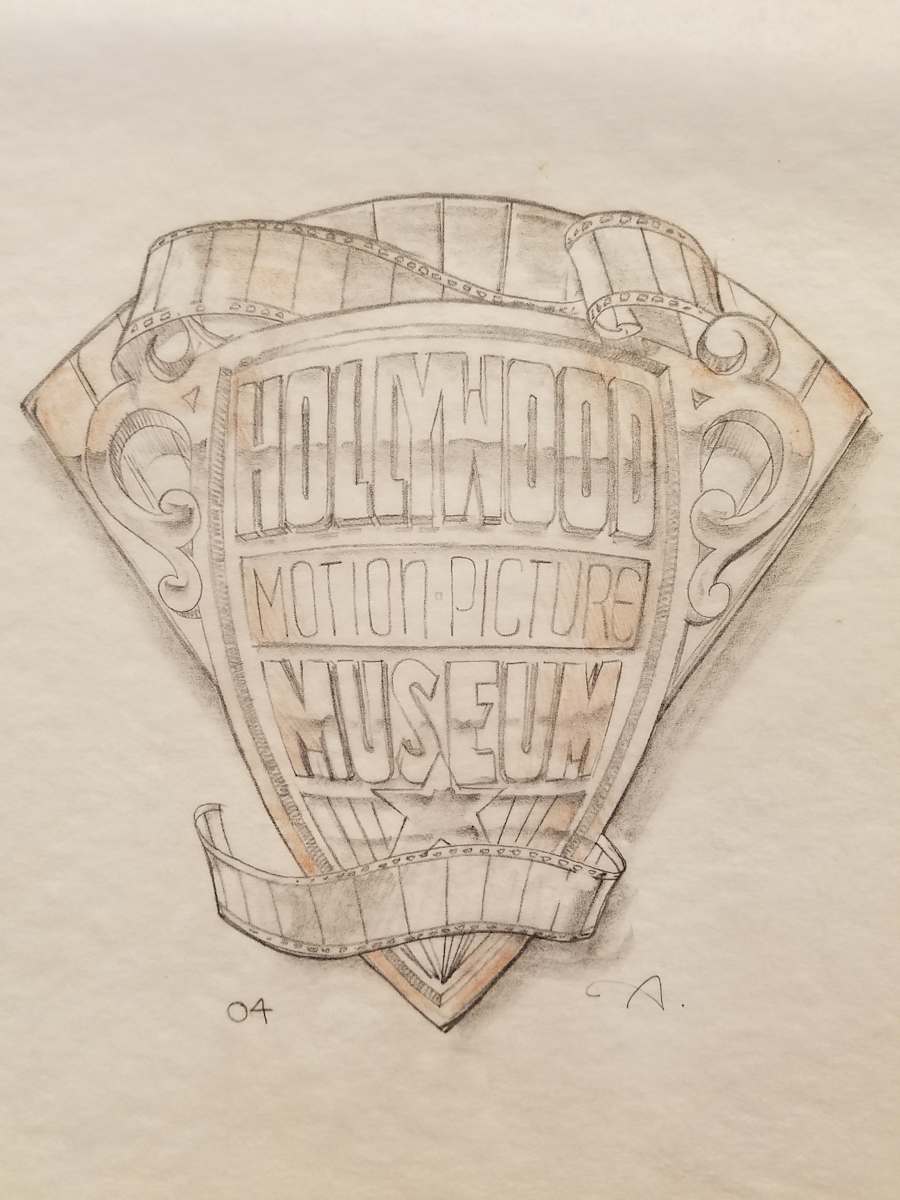 Hollywood Motion Picture Museum Logo Concept 15 by John Alvin, Image 1.