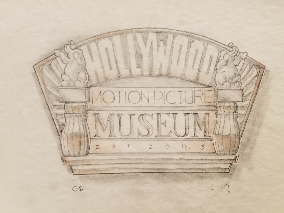 Hollywood Motion Picture Museum Logo Concept 7 by John Alvin 