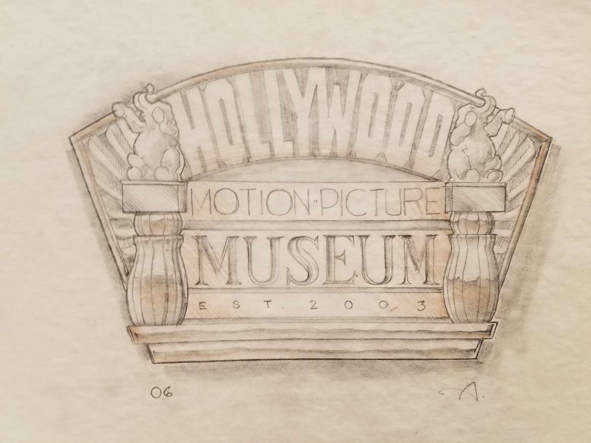 Hollywood Motion Picture Museum Logo Concept 7 by John Alvin, Image 1.