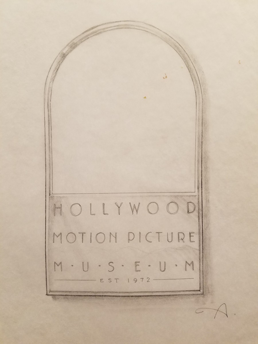 Hollywood Motion Picture Museum Logo Concept 9 by John Alvin 