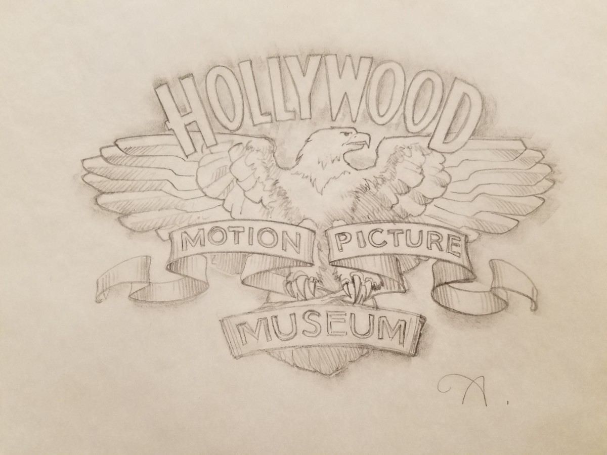Hollywood Motion Picture Museum Logo Concept 6 by John Alvin 