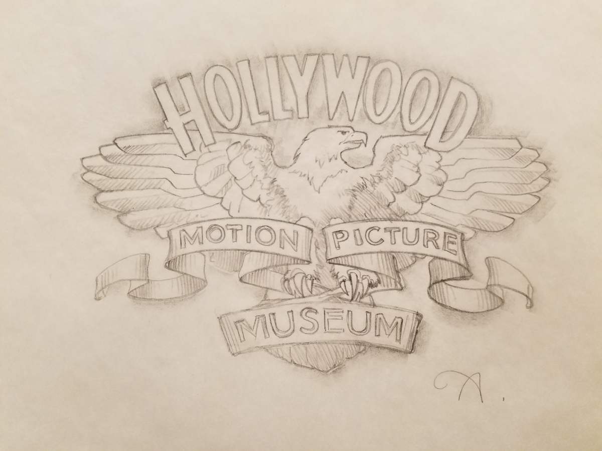 Hollywood Motion Picture Museum Logo Concept 6 by John Alvin, Image 1.