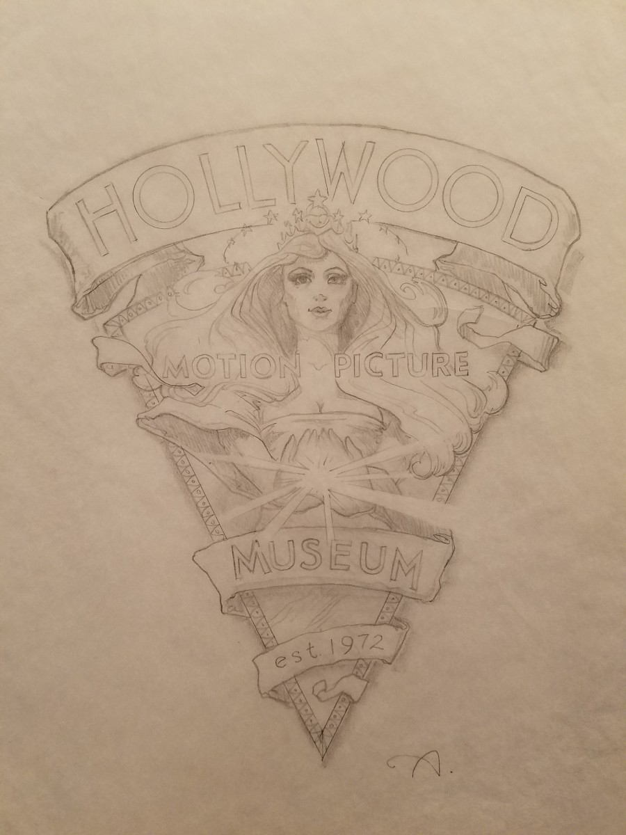 Hollywood Motion Picture Museum Logo Concept 1 by John Alvin 
