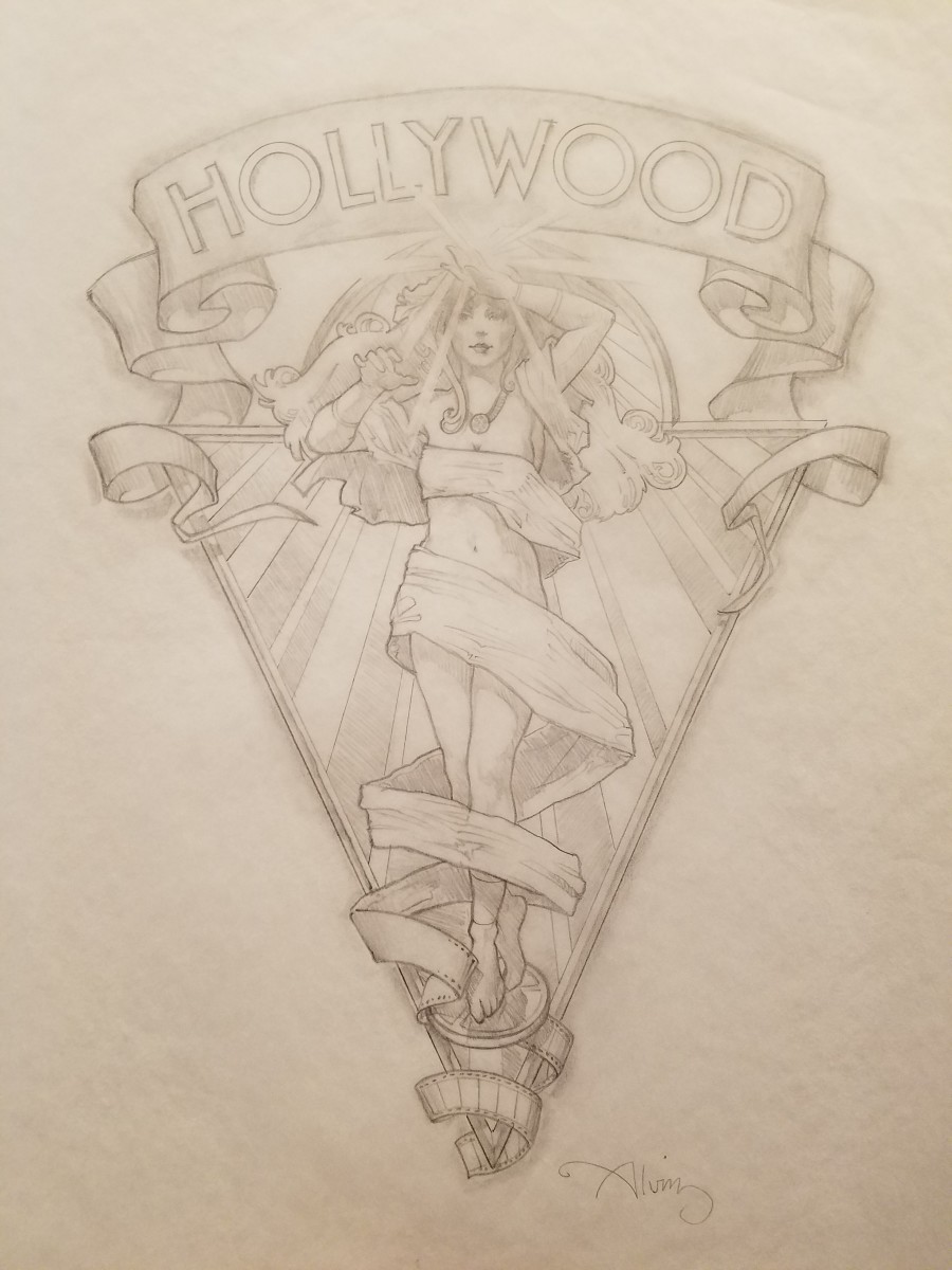 Hollywood Motion Picture Museum Logo Concept 2 by John Alvin 