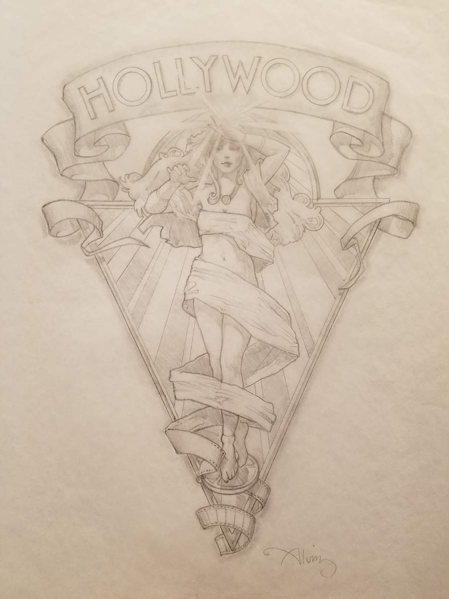 Hollywood Motion Picture Museum Logo Concept 2 by John Alvin, Image 1.