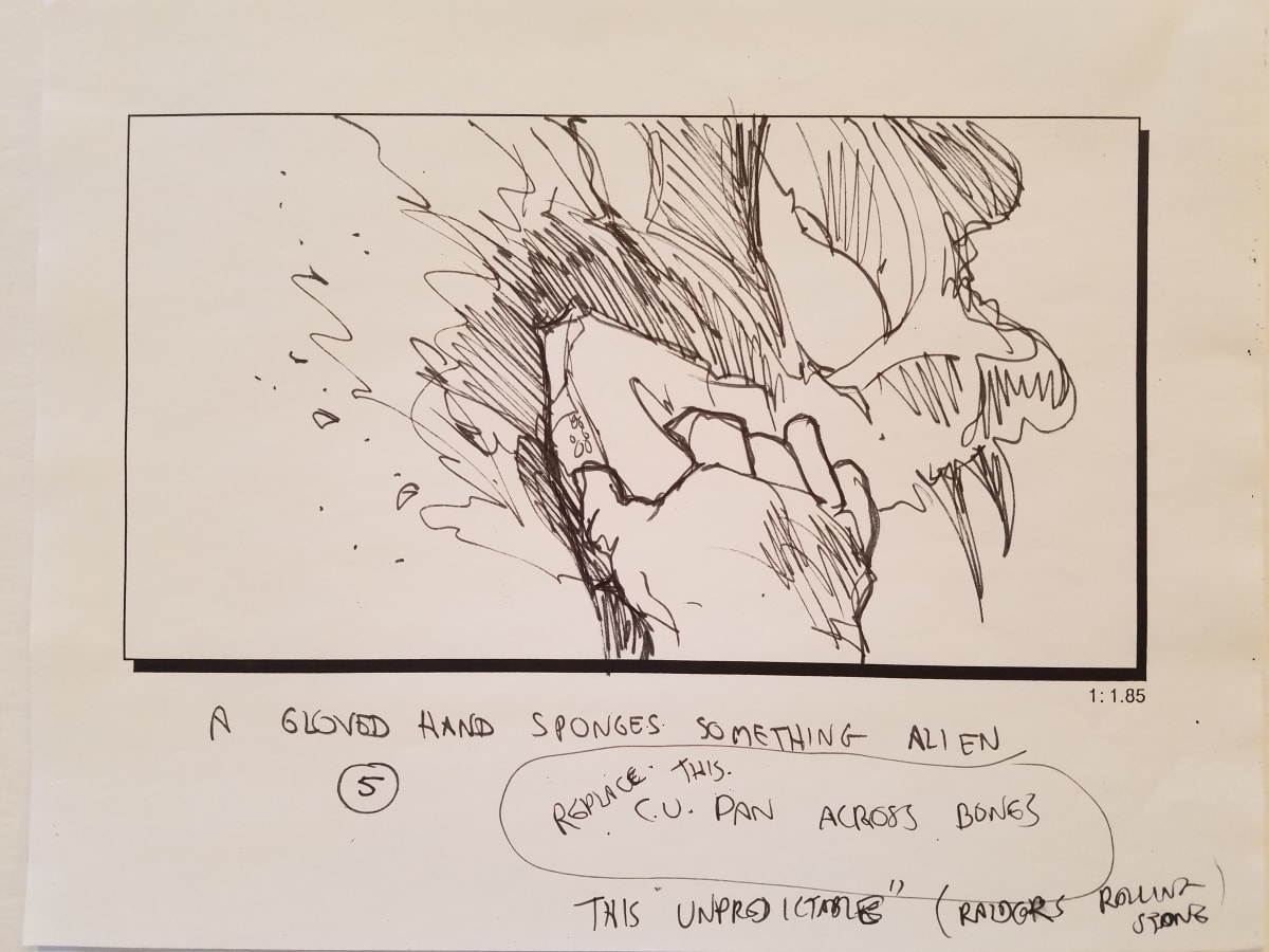 Jurassic Park Teaser Trailer Storyboard, "Dig"  7 - 12 by John Alvin, Image 6.